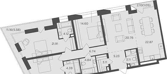 4-комн. квартира, 131.6 м2, 11/14 эт. Москва