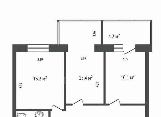 4-комн. квартира, 115 м2, 2/17 эт. Красноярск