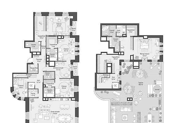 6-комн. квартира, 452 м2, 6/7 эт. Москва