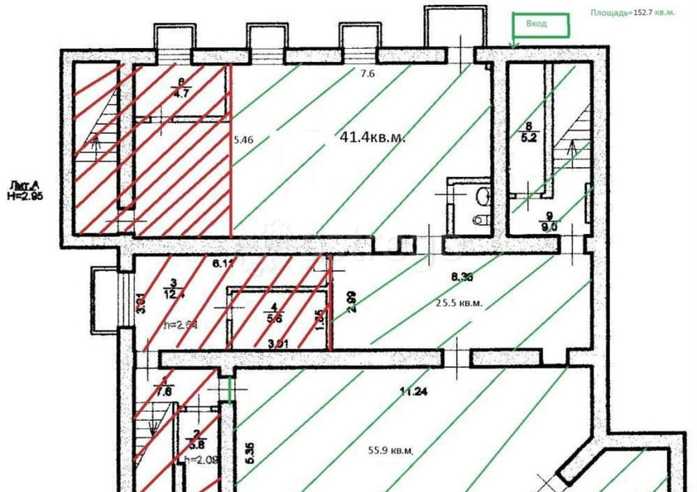 Свободного назначения, 152 м2 Мирный - изображение 1