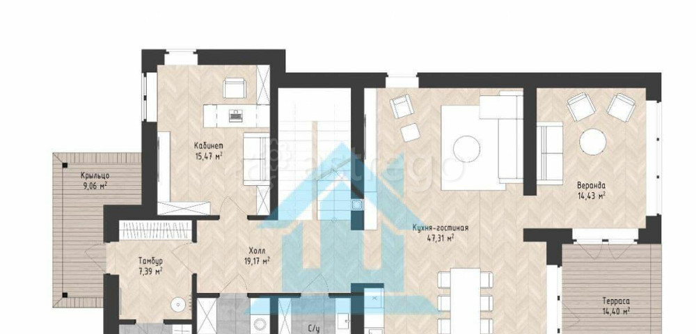 Коттедж, 242 м2, 13 соток, 2 эт. Санкт-Петербург - изображение 3