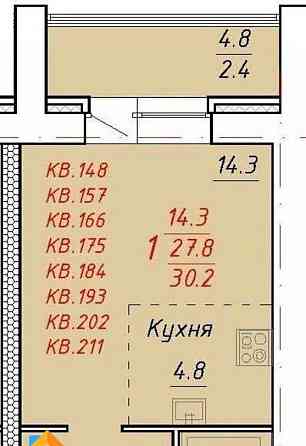 1-комн. квартира, 30.7 м2, 2/5 эт. Новоалтайск