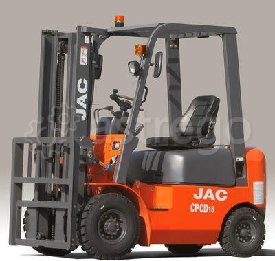 Вилочный погрузчик JAC CPCD15, грузоподъемность 1500 кг, дизельный/бензиновый двигатель Уфа - изображение 1