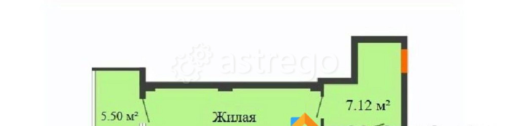 Студия, 34.2 м2, 2/17 эт. Красноярск - изображение 1