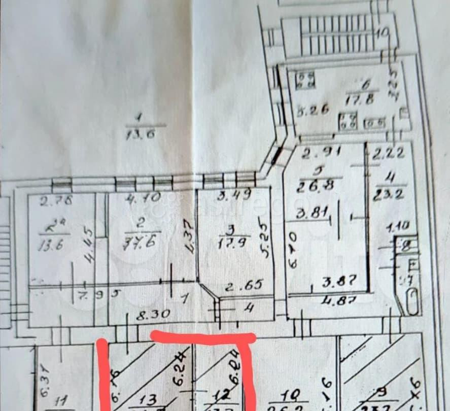 Комната, 39 м2, 4/5 эт. Санкт-Петербург - изображение 4