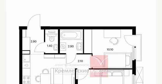 2-комн. квартира, 46.2 м2, 5/25 эт. Мытищи