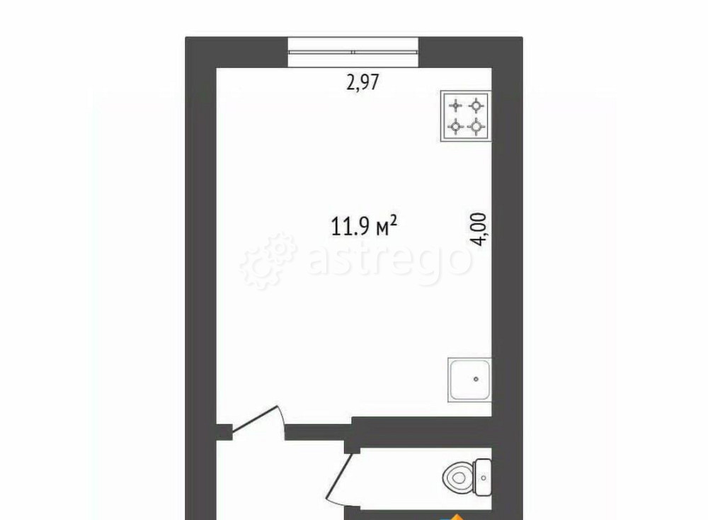 Комната, 11.9 м2, 5/5 эт. Благовещенск - изображение 7