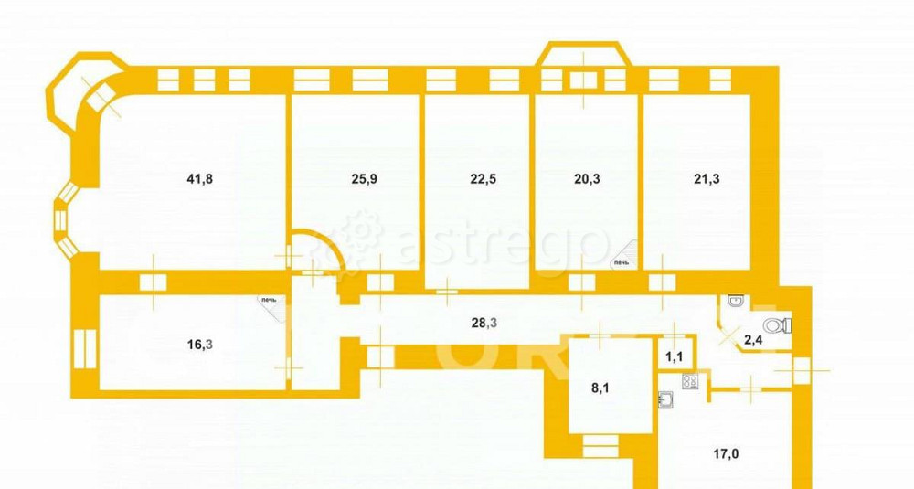 6-комн. квартира, 206.7 м2, 6/7 эт. Санкт-Петербург - изображение 6