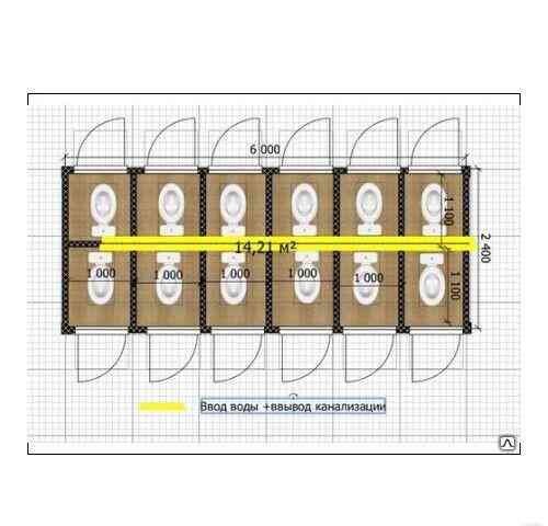 Бытовка сантехническая металлическая GGStroyMarket, Россия Москва