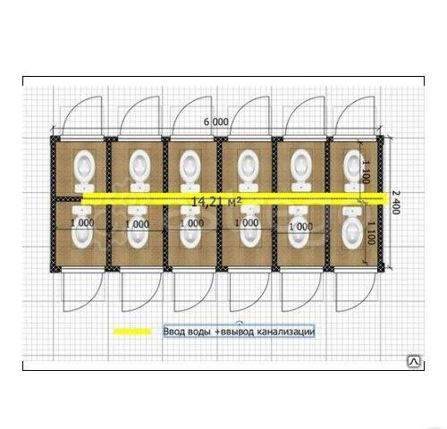 Бытовка сантехническая металлическая GGStroyMarket, Россия Москва - изображение 1