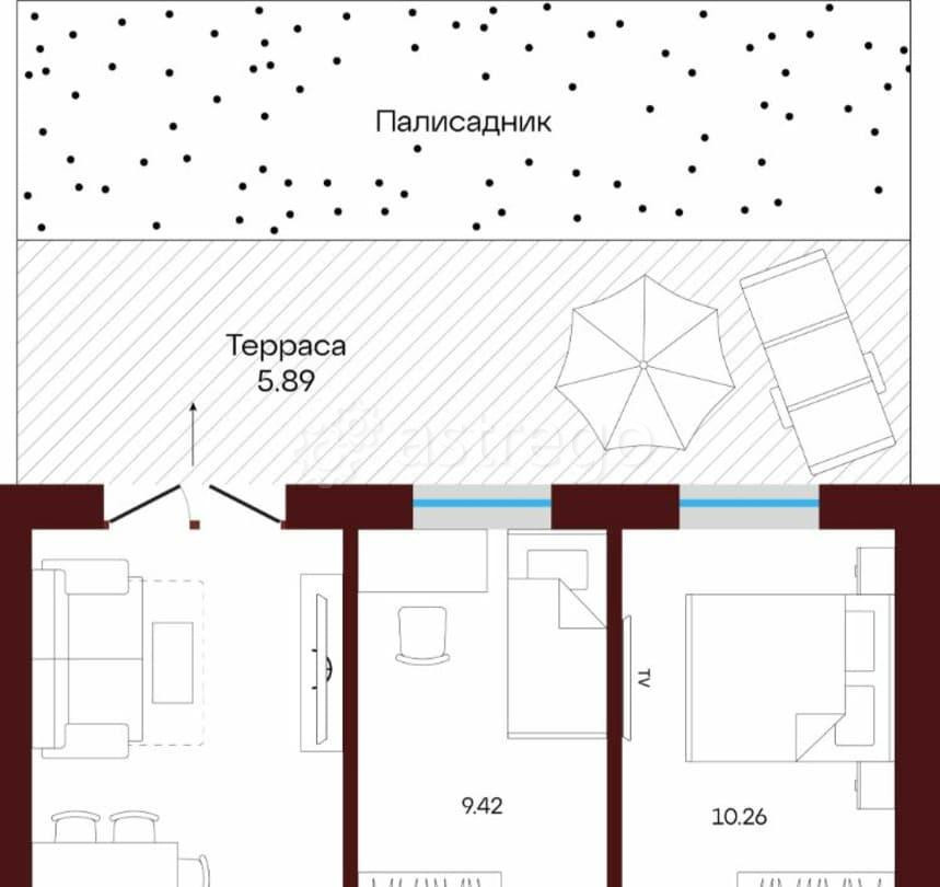 2-комн. квартира, 51.23 м2, 1/3 эт. Иглино - изображение 6