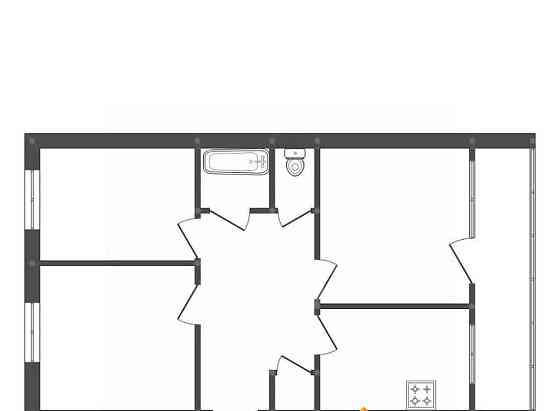 3-комн. квартира, 62.5 м2, 3/3 эт. Белогорск