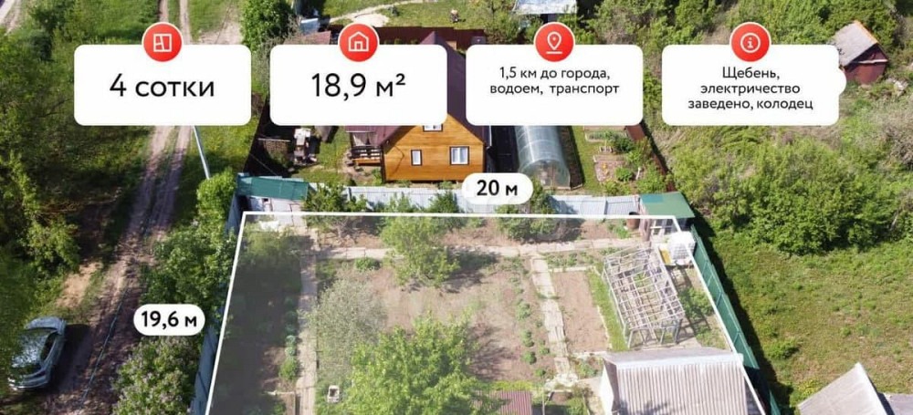 Дом, 18.9 м2, 4 сотки, 1 эт. Луховицы - изображение 1