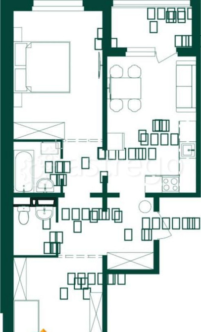 2-комн. квартира, 64.1 м2, 7/8 эт. Майма - изображение 1