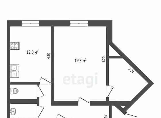 1-комн. квартира, 53.2 м2, 5/6 эт. Норильск