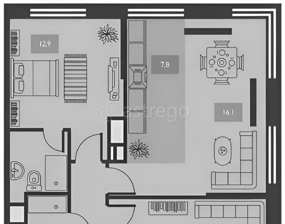3-комн. квартира, 66 м2, 10/24 эт. Москва - изображение 1