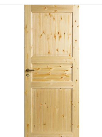 Дверь межкомнатная сосновая 3-х филенчатая Tradition 51 прозрачный лак JELD-Wen (Финляндия) Москва