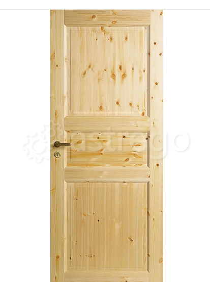 Дверь межкомнатная сосновая 3-х филенчатая Tradition 51 прозрачный лак JELD-Wen (Финляндия) Москва - изображение 1