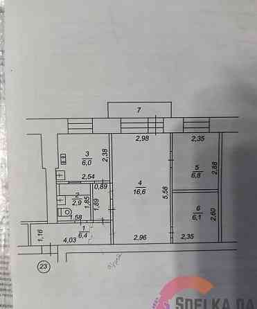 3-комн. квартира, 44.8 м2, 2/4 эт. Нефтекамск