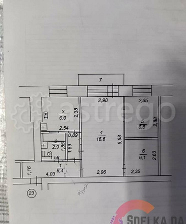 3-комн. квартира, 44.8 м2, 2/4 эт. Нефтекамск - изображение 4