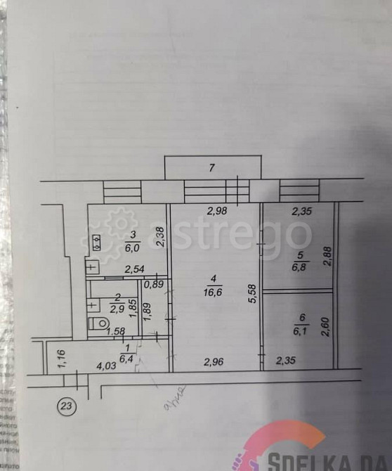 3-комн. квартира, 44.8 м2, 2/4 эт. Нефтекамск - изображение 4