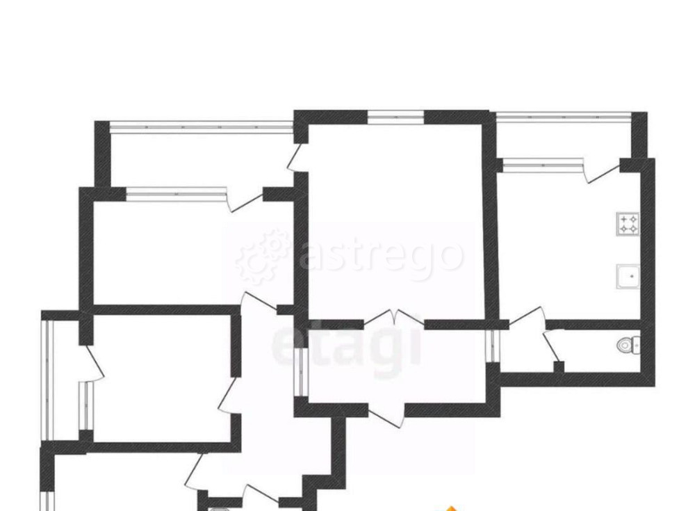 4-комн. квартира, 77.9 м2, 12/14 эт. Белгород - изображение 3