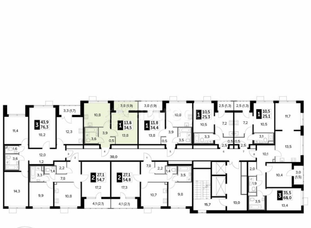 1-комн. квартира, 34.4 м2, 16/24 эт. Люберцы - изображение 3