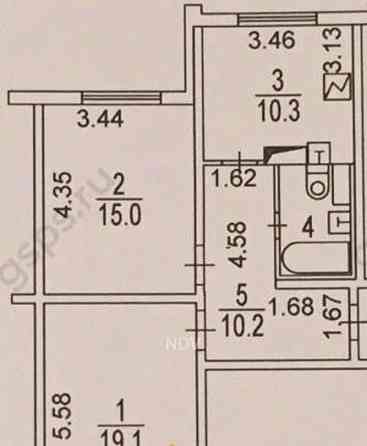 2-комн. квартира, 60.5 м2, 3/17 эт. Химки