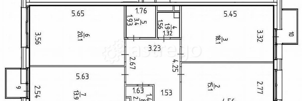 3-комн. квартира, 92 м2, 9/25 эт. Красноярск - изображение 1