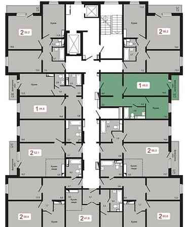 1-комн. квартира, 45 м2, 8/17 эт. Красноярск