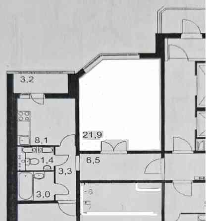2-комн. квартира, 58.2 м2, 12/16 эт. Звенигород