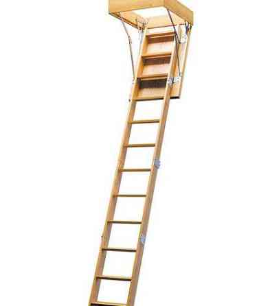 Деревянная чердачная лестница ЧЛ-11 (600х875 L-2800) неутепленная крышка Новосибирск
