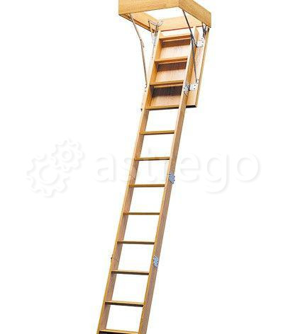 Деревянная чердачная лестница ЧЛ-11 (600х875 L-2800) неутепленная крышка Новосибирск - изображение 1