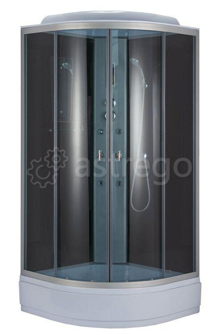 Душевая кабина NG-3517-14 900х900х2150 средний поддон 26см стекло ТОНИРОВАННОЕ 4 места Niagara Москва - изображение 1