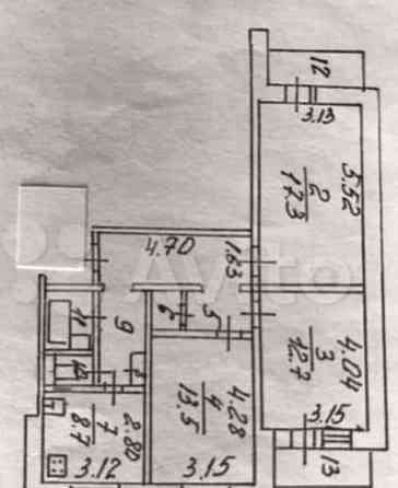 3-комн. квартира, 71 м2, 10/10 эт. Белгород