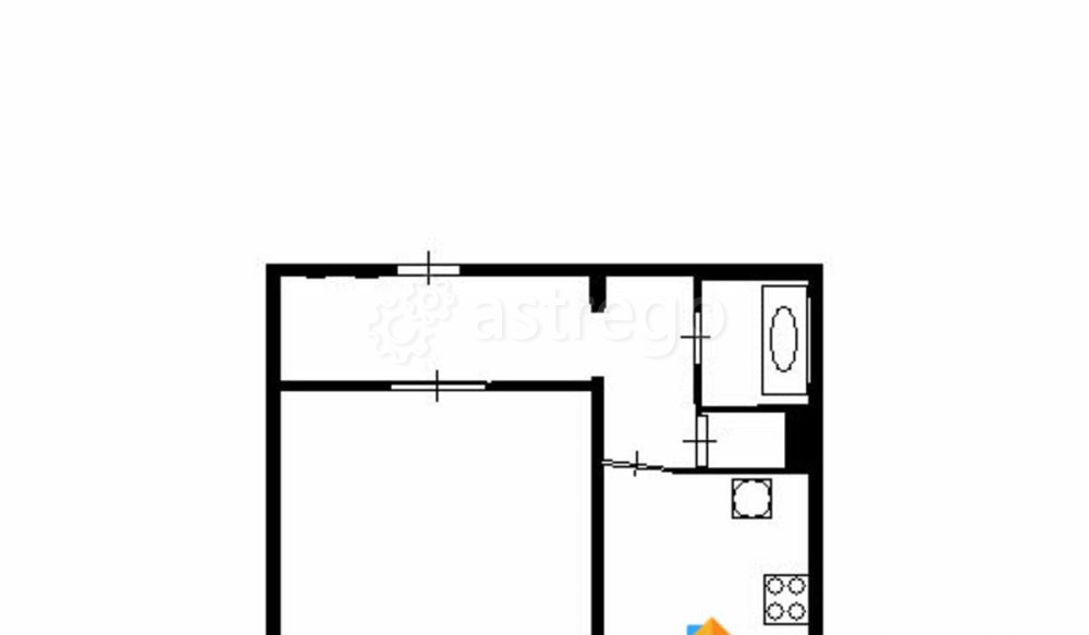 1-комн. квартира, 42 м2, 3/10 эт. Железногорск - изображение 1