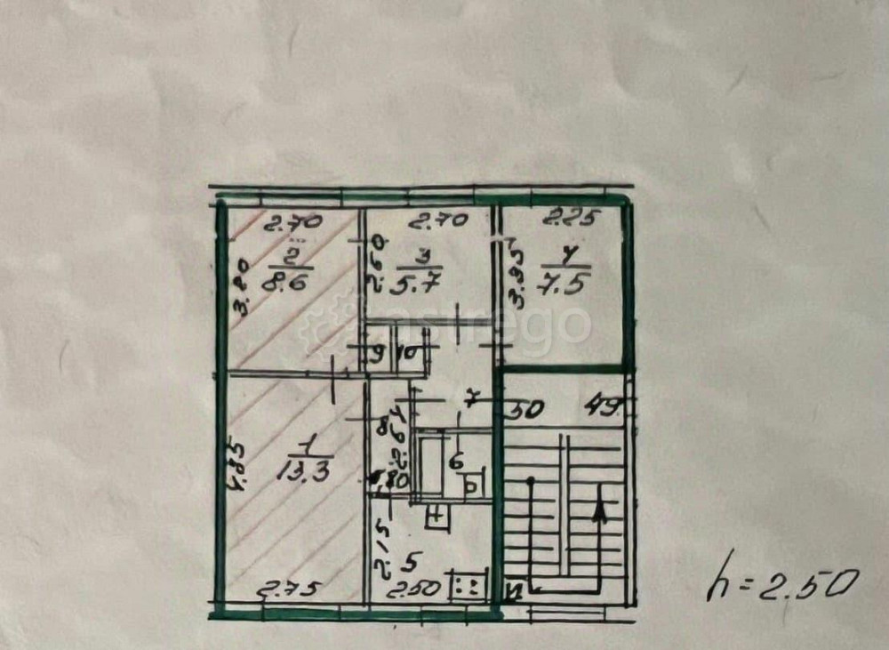 4-комн. квартира, 48.8 м2, 5/5 эт. Санкт-Петербург - изображение 6
