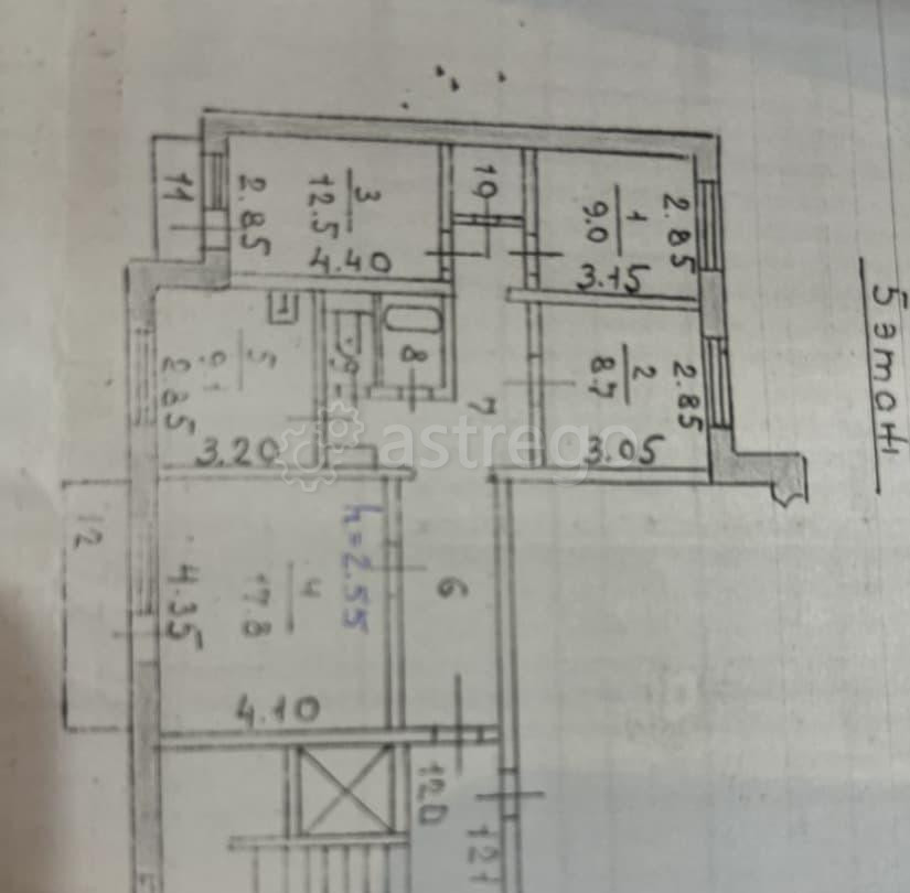 4-комн. квартира, 76 м2, 5/9 эт. Лесосибирск - изображение 1