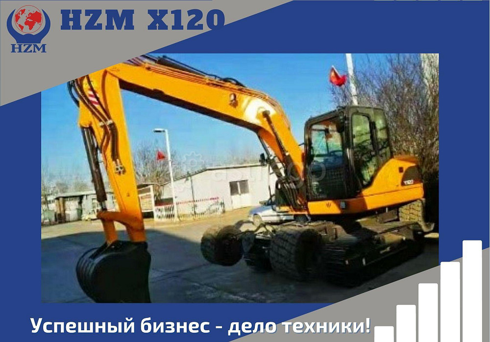Экскаватор колесно-гусеничный HZM X120 Красноярск - изображение 1
