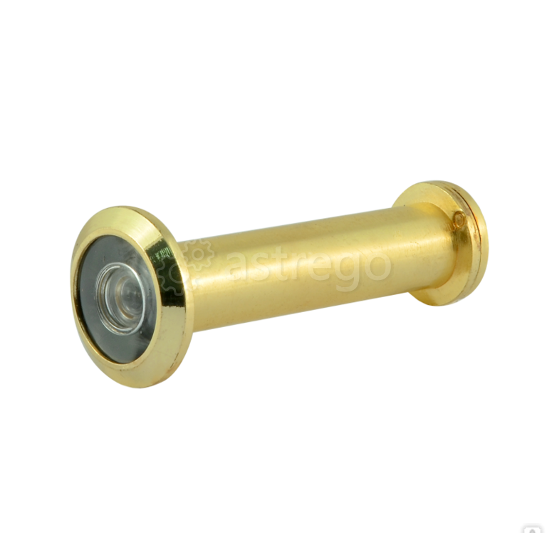 Глазок дверной НОРА-М №8/14/180/60-85 со шторкой (золото) Нижний Новгород - изображение 1