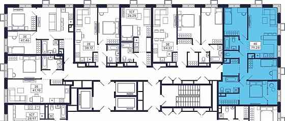 3-комн. квартира, 81.46 м2, 28/28 эт. Красногорск