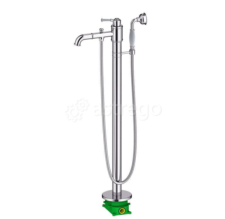 Смеситель напольный для ванны с душем Timo Arisa 5300/00Y-CR хром 5300-00Y-CR Москва - изображение 1