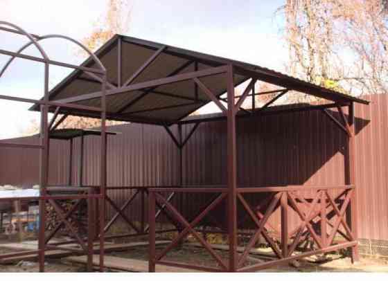 Беседка на металокаркасе Челябинск