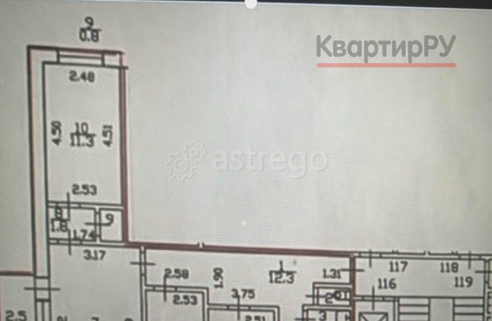 4-комн. квартира, 73.4 м2, 10/10 эт. Санкт-Петербург - изображение 1