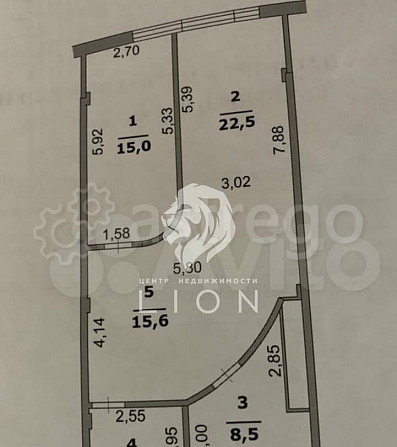 2-комн. квартира, 66.5 м2, 14/16 эт. Белгород - изображение 5