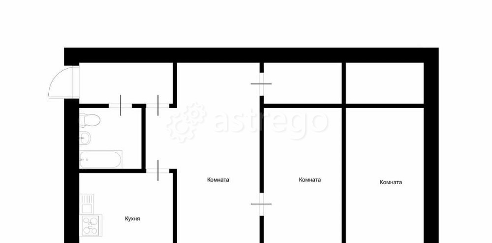 2-комн. квартира, 46.7 м2, 5/5 эт. Мелеуз - изображение 1