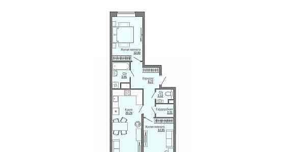 2-комн. квартира, 64.36 м2, 15/16 эт. Архангельск