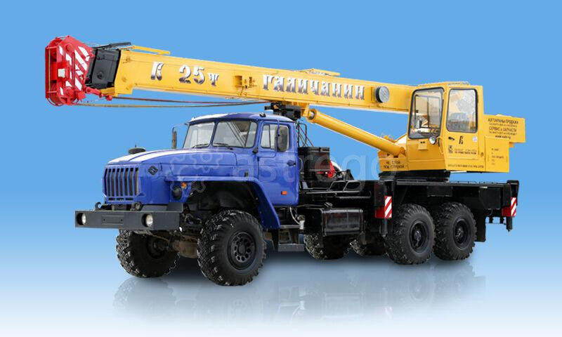 Автокран 25 т Галичанин КС-55713-3 на шасси Урал-4320 6х6 Самара - изображение 1
