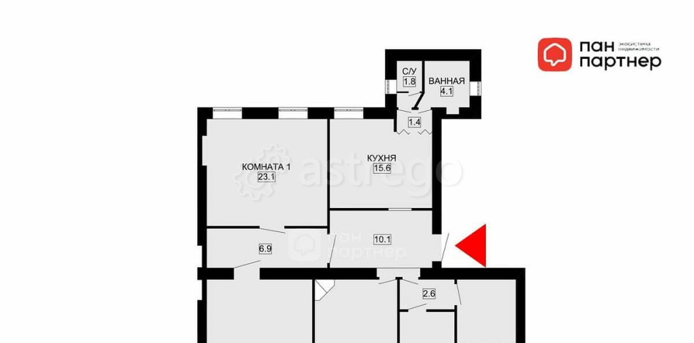 5-комн. квартира, 137.2 м2, 3/4 эт. Санкт-Петербург - изображение 7