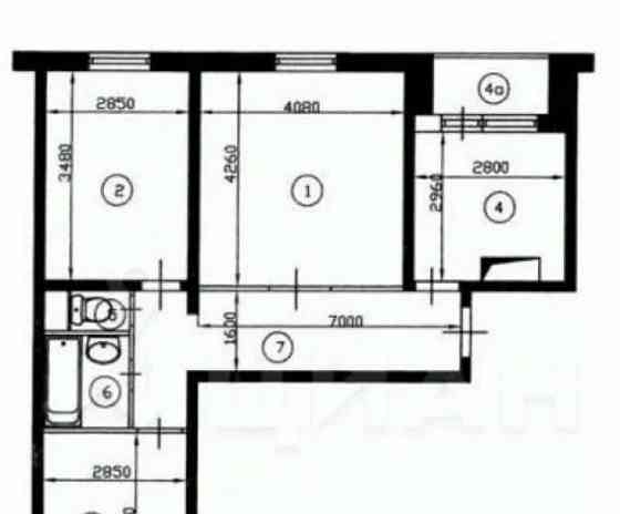3-комн. квартира, 62.8 м2, 7/14 эт. Балашиха